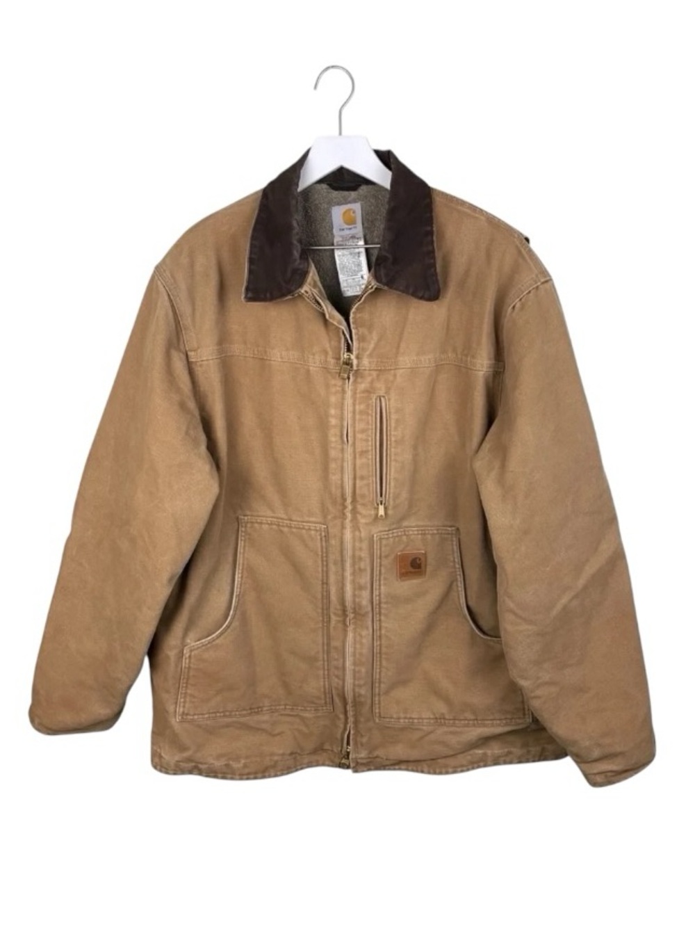 Carhartt Sandstone Ridge Coat Sherpa Lined Men's Size XL Tall C61 CML Distressed